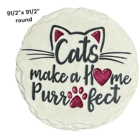 Garden decor Cats make a Home Purfect NWT - Picture 1 of 2